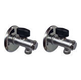 Aqua Bagno Basic  Filitreli ara musluk 1/2-3/8-2 li set