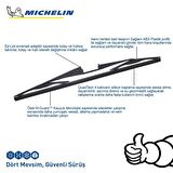 Michelin Rainforce™ MCR350 35CM 1 Adet Universal Telli Hibrit Arka Silecek