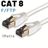 IRENIS 1 Metre CAT8 Kablo F/FTP LSZH Ethernet Network Lan Ağ Kablosu