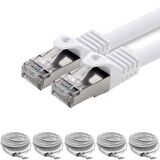 5 adet 30 Metre IRENIS CAT7 Kablo S/FTP Ethernet Network LAN Ağ Kablosu
