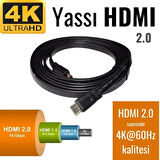 IRENIS HDMI Kablo - Yassı 4K HDMI Kablosu (4K 60Hz, HDMI 2.0)
