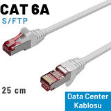 IRENIS 25 cm Beyaz CAT6A S/FTP Ethernet Data Center Kablosu
