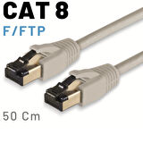 IRENIS 50 Cm CAT8 Kablo F/FTP LSZH Ethernet Network Lan Ağ Kablosu