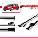 VW Golf Alltrack Mk7 2017-2019 Arası ile Uyumlu BASIC Model Ara Atkı Tavan Barı Gri 2 Adet