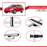 VW Golf Alltrack Mk7 2017-2019 Arası ile Uyumlu BASIC Model Ara Atkı Tavan Barı Gri 2 Adet