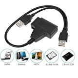 USB 2.0 2.5 3.5 İnç Sata SSD Hdd Hard Disk Dc Güç Çevirici Dönüştürücü Adaptör Kablosu
