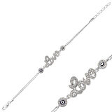 925 Ayar Gümüş Love Bileklik BR0460146