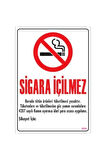 Uyarı Levhaları ''sigara Içilmez''a4 Pvc 21x30cm