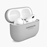 Vonmahlen AirPods Pro 2. nesil için İnce Kapak Kılıf - Açık Gri