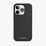 Vonmahlen iPhone 15 Pro Max için Manyetik Silikon Kılıf - Siyah
