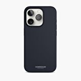 Vonmahlen iPhone 15 Pro Max için Manyetik Silikon Kılıf - Lacivert