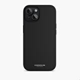 Vonmahlen iPhone 15 için Manyetik Silikon Kılıf - Siyah