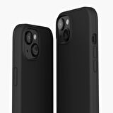 Vonmahlen iPhone 15 için Manyetik Silikon Kılıf - Siyah