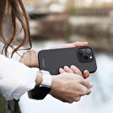 Vonmahlen iPhone 15 için Manyetik Silikon Kılıf - Siyah
