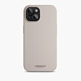 Vonmahlen iPhone 15 Plus için Manyetik Silikon Kılıf - Krem