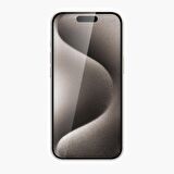 Vonmahlen iPhone 15 Pro Max için Şeffaf Kılıf + Ekran Koruyucu Güvenlik Paketi