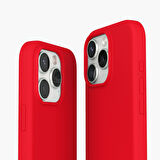 Vonmahlen Yumuşak Silikon Kılıf iPhone 16 Pro - Ateş Kırmızısı