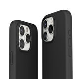 Vonmahlen Yumuşak Silikon Kapak & Kılıf iPhone 16 Pro Max - Siyah