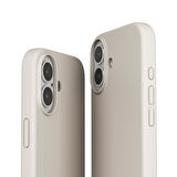 Vonmahlen Yumuşak Silikon Kapak & Kılıf iPhone 16 - Krem
