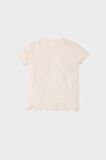 Kız Bebek Bisiklet Yaka Çiçekli Fitilli Kaşkorse Kısa Kollu Tişört