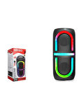 Kımıso QS3636 Bluetooth Hoparlör Rgb LED Fm Radyo 2X5W 2x4"