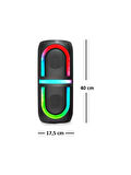 Kımıso QS3636 Bluetooth Hoparlör Rgb LED Fm Radyo 2X5W 2x4"