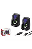 HADRON HD6054 Rgb Ledli 1+1 Bilgisayar Hoparlörü