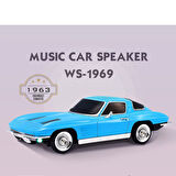EVERTON RT-1956 Arabalı Radyo - Bluetooth/USB/Sd kart/Aux/Radyo Mp3 Player Müzik Kutusu-BLUE RENK