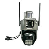Rose AHD-30180 Dış Mekan Wifi Kamera 5K 4K Çift Lens Çift Ekranlar PTZ Kamera 231133