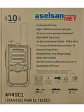 ASELSAN A446C1 Tekli 16 Kanal 10KM Lisanssız Pmr El Telsizi (TEKLİ PAKET)