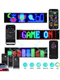 Matrix Led Panel Cama Yapışan Telefon Kontrollü Led Ekran Panel 16X64 - 92MM-374MM 