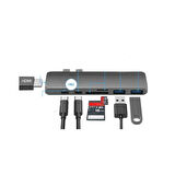 S Line Macbook TYPE C HDMI USB HUB CARD READER 7in1 - FHD0406