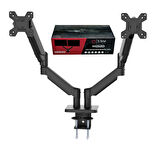 S Line Çift Kollu Gas Spring 13"-32" 8kg Monitör Askı Aparatı