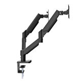 S Line Çift Kollu Gas Spring 13"-32" 8kg Monitör Askı Aparatı