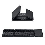 S Line Katlanabilir Kablosuz Bluetooth Klavye Touchpadli Taşınabilir