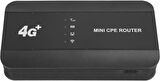 4G Mini CPE Router, Sim Kart Yuvası ile C Tipi Şarjlı, Gigabit Ethernet Yönlendirici RJ45 Portulu