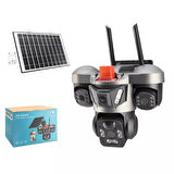 X5 Tech YT-66G 3Mp+3Mp+3Mp 4G Solar Kamera V380