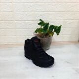 Luttoon 2035 Siyah Kürklü Fermuarlı Kaymaz Erkek Bot