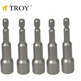 TROY 22291 Bits Uç Girişli Lokma Seti (8x65mm. 5 adet)