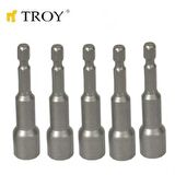 TROY 22292 Bits Uç Girişli Lokma Seti (10x65mm. 5 Adet)