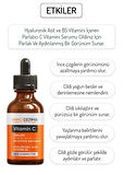 Nanoderma C Vitamin Serumu Parlatıcı Aydınlatıcı Hyaluronik Asit Vitamin B5 Serum Brighten Radiance Serum 30ML