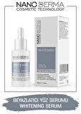 Nanoderma Yüz Beyazlatıcı Serum Aydınlatıcı Koyu Leke Karşıtı Cilt Tonu Eşitleyici Serum Whitening Serum 30ml