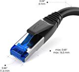 KABELDIREKT – Ultra güvenli üçlü korumalı Cat 7 Ethernet kablosu – 15 m – internet kablosu