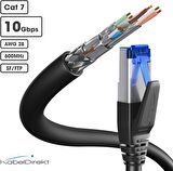 KABELDIREKT – Ultra güvenli üçlü korumalı Cat 7 Ethernet kablosu – 15 m – internet kablosu
