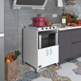 Kenzlife ocak dolabı aysu byz 85*60*57 mutfak modül mini fırın mikrodalga banyo ofis