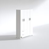 Kenzlife gardırop 4 kapaklı kapılı 2 çekmeceli gonca 168*100*42 byz ayaklı gardolap dolap