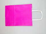 KRAFT KAĞIT ÇANTA FUŞYA 18CM X 24CM - 1 ADET