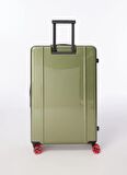 Floyd Yeşil Unisex 50,5x78x29 cm Çekçekli Sert Valiz Trunk - Vegas Green