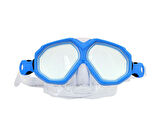 Speedo Au Dual Lenses Mask With Snrkl Blu/Blk Unisex Yüzücü Gözlüğü SOL25002C-TCBK Mavi