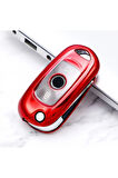 Opel Corsa E Sustalı Tip Anahtar Koruma Kılıfı Kırmızı Renk
